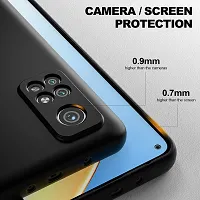 Caseline Back Cover for Mi 10T Mi 10T Pro Redmi 10T Redmi 10T Pro Black Grip Case Silicon Pack of 1-thumb2