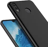 Caseline Back Cover for HONOR 10 LITE Black Grip Case Silicon Pack of 1-thumb1