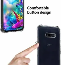 Caseline Back Cover for LG G8X LG G8X ThinQ Transparent Grip Case Pack of 1-thumb2