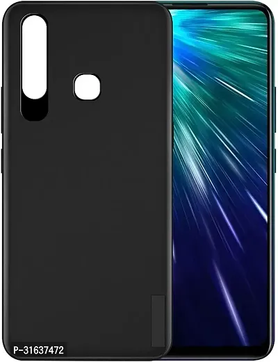 Caseline Back Cover for VIVO Z1 PRO Black Grip Case Silicon Pack of 1-thumb0