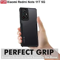 Caseline Back Cover for Mi Redmi Note 11T 5G Redmi Note 11T 5GPOCO M4 Pro 5GPOCO M4 Pro Black Grip Case Pack of 1-thumb1