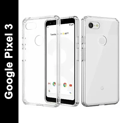 Bai and kaka Back Cover Soft Slim Shockproof Back case For Google Pixel 2 (Bumper Case, Transparent)