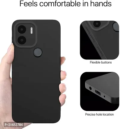 Caseline Back Cover for poco c51 POCO C51 REDMI A1+ REDMI A1 Plus REDMI A2+ REDMI A2 Plus CND Black Grip Case Silicon Pack of 1-thumb3