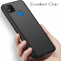 Caseline Back Cover for REDMI MI 9C Black Grip Case Pack of 1-thumb2