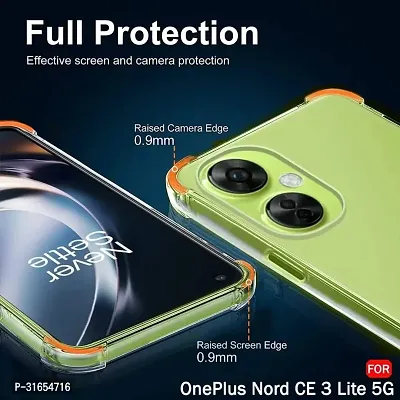 Caseline Back Cover for OnePlus Nord CE3 Lite 5G Oneplus Nord CE 3 Lite 5G Transparent Grip Case Pack of 1-thumb2