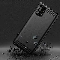 Caseline Back Cover for Samsang Galaxy A51 Black Grip Case Pack of 1-thumb2