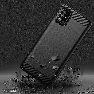 Caseline Back Cover for Samsang Galaxy A51 Black Grip Case Pack of 1-thumb3