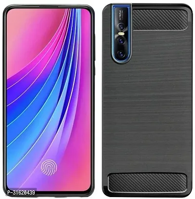 Caseline Back Cover for VIVO V15 PRO Black Grip Case Pack of 1