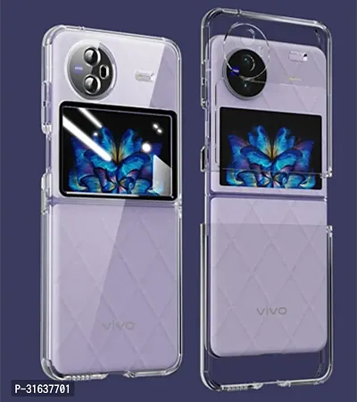 Caseline Back Cover for Vivo X Flip Transparent Pack of 1