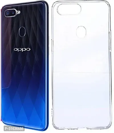 Caseline Back Cover for OPPO F9 Pro Transparent Grip Case Silicon Pack of 1-thumb0