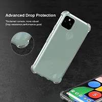 Caseline Back Cover for Google Pixel 5 Transparent Grip Case Pack of 1-thumb4