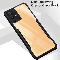 Caseline Back Cover for Vivo V23 Pro 5G Vivo V23 Pro Black Grip Case Pack of 1-thumb3