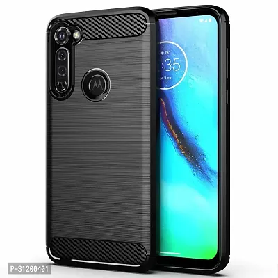 Caseline Back Cover for Motorola Moto One Fusion Plus Moto One Fusion Plus Black Grip Case Pack of 1