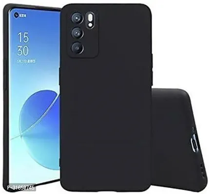 Caseline Back Cover for Oppo Reno 6 Pro 5G Oppo Reno 6 Pro Black Grip Case Silicon Pack of 1-thumb0