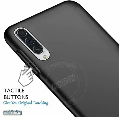 Caseline Back Cover for Samsung Galaxy A30s Black Grip Case Silicon Pack of 1-thumb3