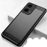 Caseline Back Cover for MOTOROLA g34 5G MOTOROLA g34 MOTO g34 5G MOTO g34 HBRD Black Grip Case Silicon Pack of 1-thumb2