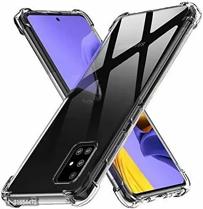 Caseline Back Cover for Samsung Galaxy A71 Transparent Grip Case Silicon Pack of 1-thumb0