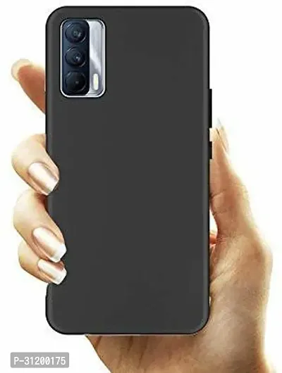 Caseline Back Cover for REALME X7 Black Grip Case Silicon Pack of 1-thumb0