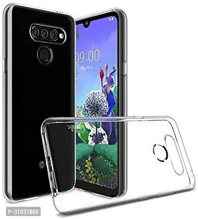 Caseline Back Cover for LG Q60 Transparent Grip Case Pack of 1