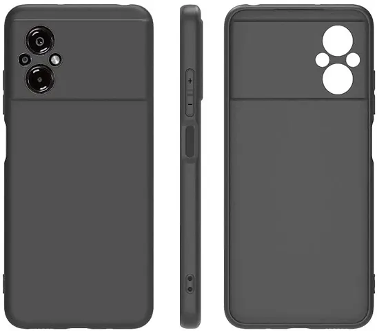 CELZO Silicon Back Cover Case for OnePlus Nord CE 3 (5G) - Black