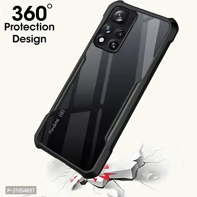 Caseline Back Cover for Xiaomi 11i HyperCharge 5G Xiaomi 11i Redmi 11i HyperCharge 5G Black Grip Case Pack of 1-thumb2