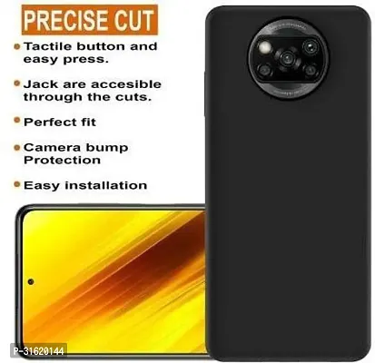 Caseline Back Cover for Poco x3 pro Black Grip Case Pack of 1-thumb3