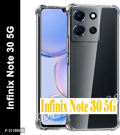 Caseline Back Cover for Infinix note 30 5g infinix note 30 note 30 BMTP Transparent Grip Case Pack of 1-thumb0