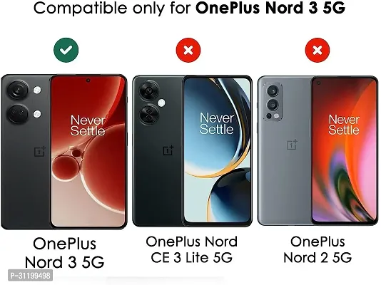 Caseline Back Cover for OnePlus Nord 3 5G 1Plus Nord 3 OnePlus Nord 3CND Black Grip Case Silicon Pack of 1-thumb2