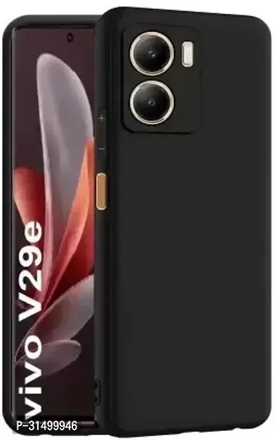 Caseline Back Cover for Vivo V29e 5GCND Black Grip Case Silicon Pack of 1