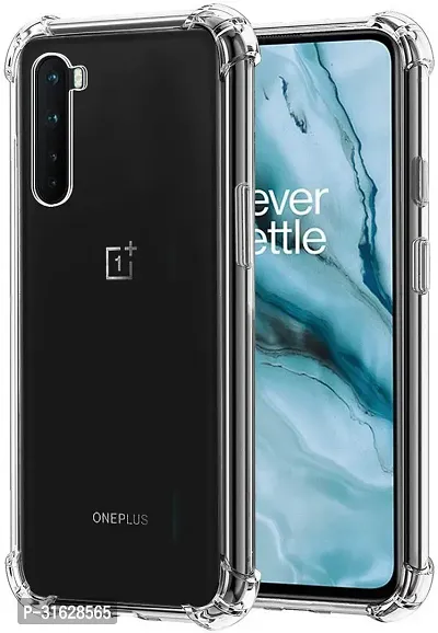 Caseline Back Cover for OnePlus Nord Transparent Grip Case Pack of 1