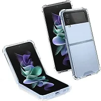 Caseline Back Cover for Samsung Galaxy Z Flip 4 Transparent Grip Case Pack of 1-thumb2