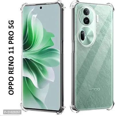 Caseline Back Cover for OPPO Reno11 Pro 5G Transparent Grip Case Pack of 1-thumb0