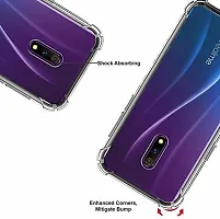 Caseline Back Cover for REALME X Transparent Grip Case Silicon Pack of 1-thumb1