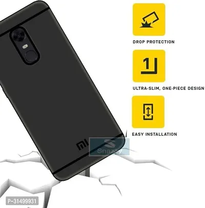 Caseline Back Cover for REDMI NOTE 5 MI NOTE 5 Black Shock Proof Pack of 1-thumb3