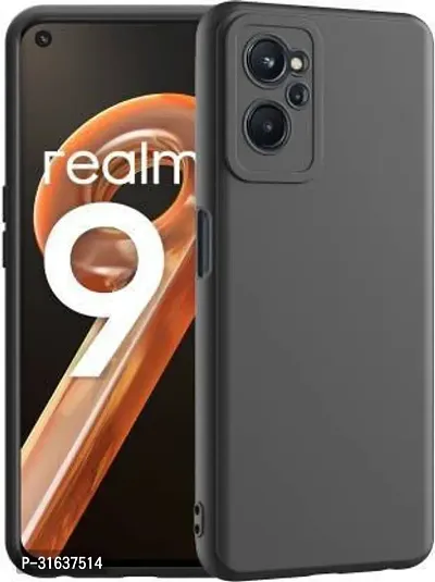 Caseline Back Cover for REALME 9I 5G REALME 9i 5G REALME 9i Black Grip Case Silicon Pack of 1-thumb0