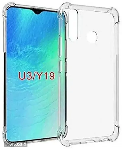 Caseline Back Cover for Vivo U20  Vivo Y19  Vivo U3 Transparent Grip Case Pack of 1