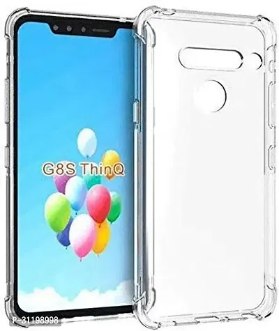 Caseline Back Cover for LG G8s ThinQ Transparent Grip Case Pack of 1