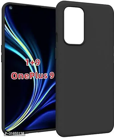 Caseline Back Cover for OnePlus 9 Black Grip Case Silicon Pack of 1