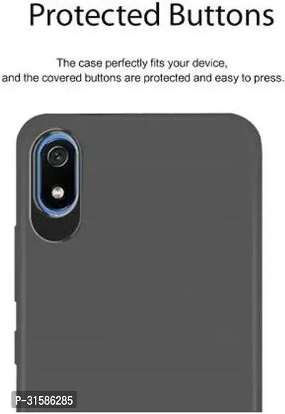 Caseline Back Cover for REDMI 7A Black Grip Case Silicon Pack of 1-thumb3