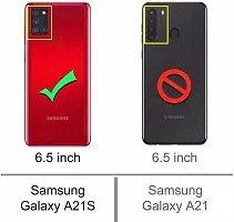 Caseline Back Cover for Samsung Galaxy A21s Black Grip Case Silicon Pack of 1-thumb2