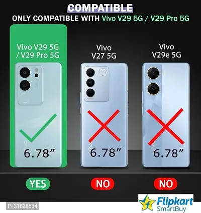 Flipkart SmartBuy Back Cover for vivo V29 Pro 5G vivo V29 5G Black Grip Case Silicon Pack of 1-thumb2