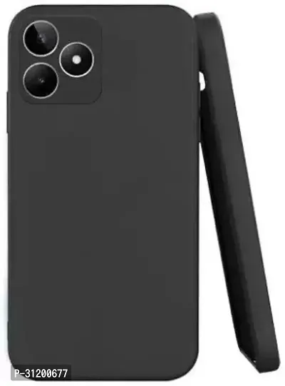 Caseline Back Cover for Realme C51 realme C51CND Black Grip Case Silicon Pack of 1-thumb0