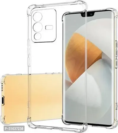 Caseline Back Cover for VIVO V23 Transparent Silicon Pack of 1-thumb0