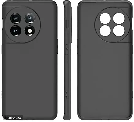 Nutricase Back Cover for OnePlus 11R 5G ONEPLUS 11R 5G ONE PLUS 11R 5G 1+11R 5G Black Shock Proof Silicon Pack of 1-thumb0