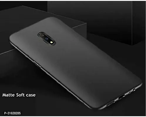 Caseline Back Cover for Realme X Black Shock Proof Silicon Pack of 1-thumb3