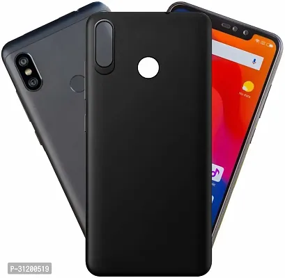 Caseline Back Cover for Mi Redmi Note 6 Pro Black Grip Case Pack of 1