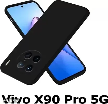 Caseline Back Cover for Vivo X90 Pro 5G Vivo X90 Pro Black Grip Case Silicon Pack of 1