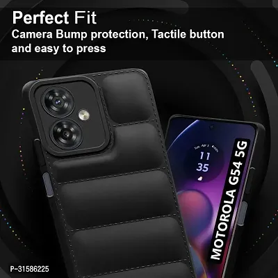 Caseline Back Cover for Motorola g54 Motorola g54 5G Black Grip Case Silicon Pack of 1-thumb2