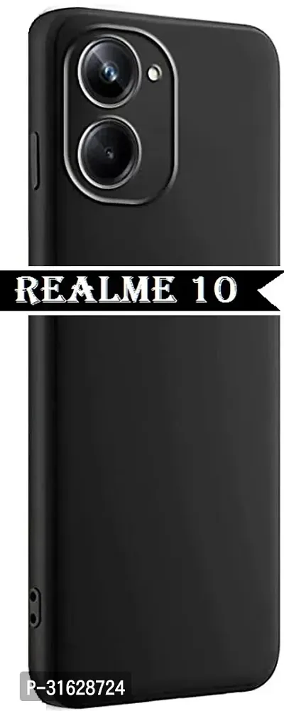 Caseline Back Cover for Realme 10 Realme 10 4G  realme 10 4G realme 10 Black Grip Case Silicon Pack of 1