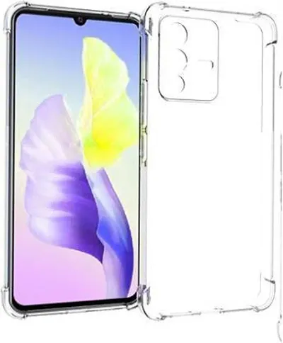 Caseline Back Cover for VIVO V23 5G VIVO V23 Transparent Grip Case Silicon Pack of 1